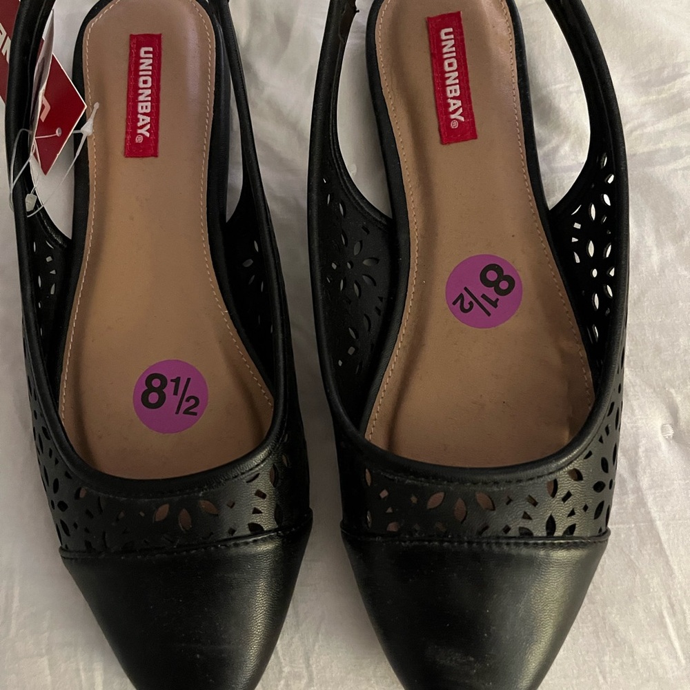 UNIONBAY Black Women's Flats